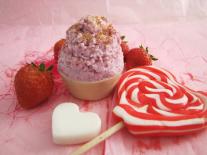 Cupcake soap &agrave; la Fraise