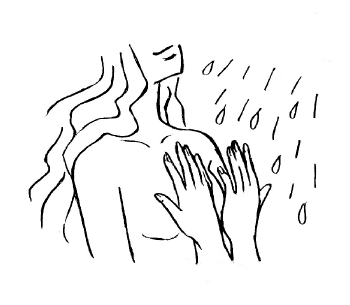 Appliquez un jet d'eau froide pour raffermir la poitrine et avoir de beaux seins