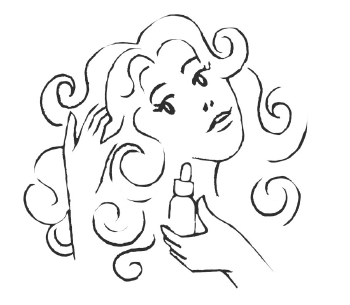 Choisissez des produits identiques que pour des cheveux lisses pour disciplinez les boucles et lisser les frisottis.