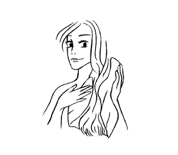 Séchez délicatement vos cheveux à l'aide d'une serviette microfibres et penchez la tête en avant pour décoller les racines et donner du volume à votre chevelure