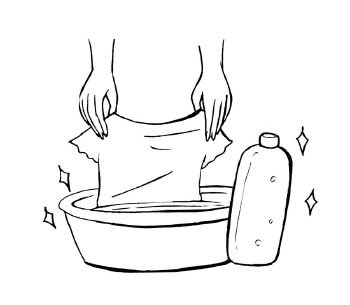 Faites des machines avec de la lessive douce sans colorant ni parfum pour éviter la peau de crocodile