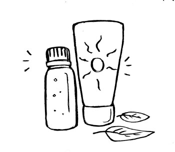 Appliquez une protection solaire pour éviter de stimuler davantage les glandes sébacées responsable de la sécrétion de sébum 