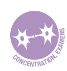 Concentration (aide à la) et periode d'examens