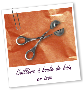 Cuillère à boule de bain en inox Aroma-Zone