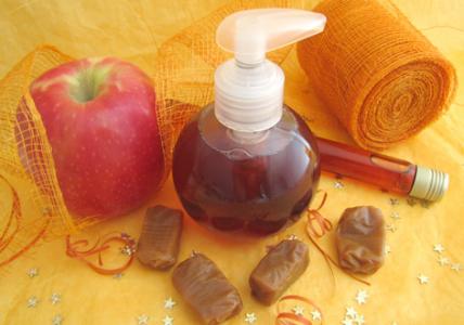 Recette Bulle de douche fruitée & gourmande : Pomme & Caramel