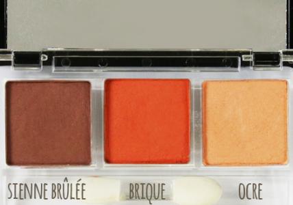 Recette Ma palette d'Ombres à paupières mates "Terracota"