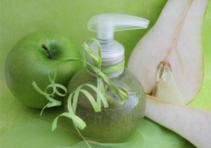 Recette Gel douche "Vert fluo" Pomme-Poire