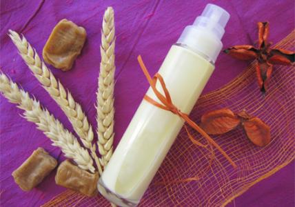 Recette Lait corps sprayable apaisant et hydratant Caramel&Passion