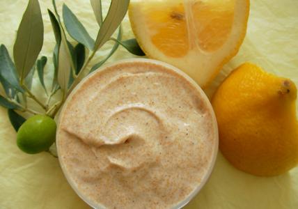 Recette Crème de gommage gourmande à l'Olive nutritive et au Citron purifiant