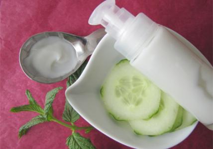 Recette Soin visage fraîcheur défatigant au Concombre pour les peaux mixtes à grasses