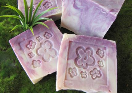 Recette Pain de savon marbré PINK FLOWER