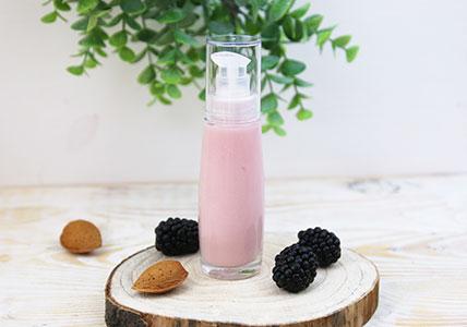 Recette Gelée désaltérante peaux sensibles Mûre sauvage & Lait d'Amande