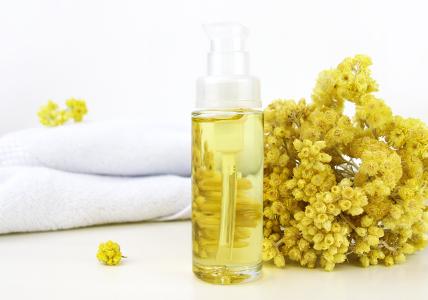 Huile de massage facial ayurvédique - Immortelle & Basilic sacré