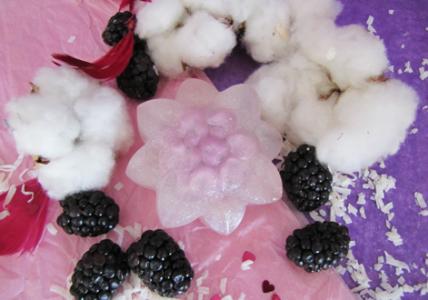 Recette Fleur de savon Mûre & Coton