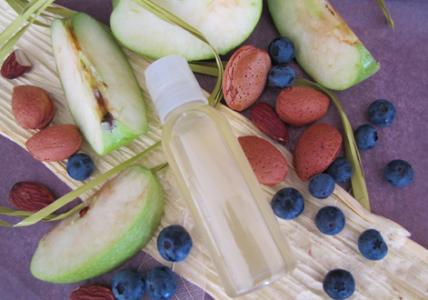 Recette Démaquillant bi-phase "Trousse de voyage" Pomme & Cassis