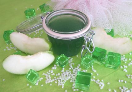 Recette Gelée de douche Pomme verte