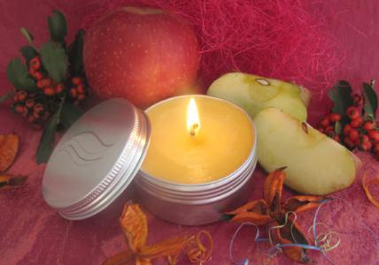 Recette Bougie de massage à offrir Pomme d'Amour