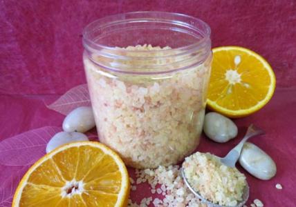 Recette Sel de Bain détox Orange & Patchouli