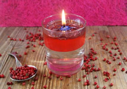 Recette Bougie éternelle Baies roses