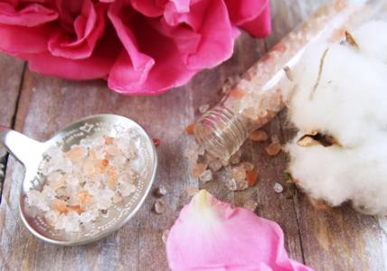Recette Cristaux de sel pour bain de douceur