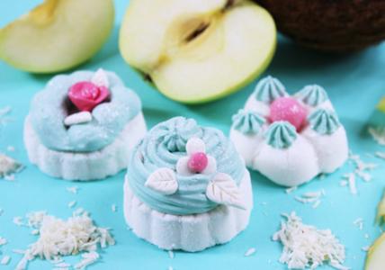 Recette Cupcakes pour le bain "Pom'Coco" 