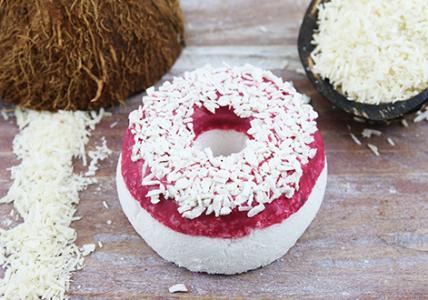 Recette Donut effervescent pour le bain Framboise Coco