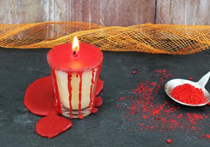 Recette Bougies "Hémoglobine"