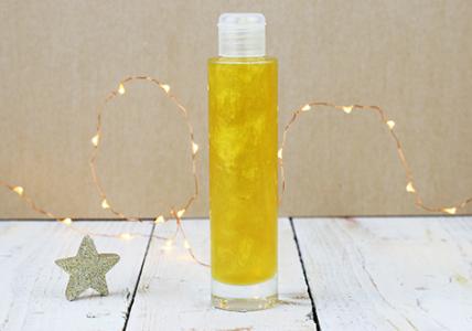Recette Huile pailletée Poudre d'Or