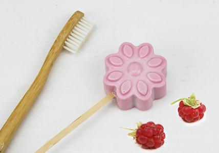 Dentifrice naturel solide pour enfants à la Framboise
