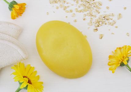 Recette Démaquillant solide peaux sensibles Calendula & Avoine