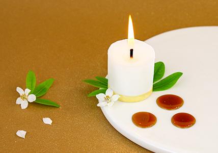 Recette Recette DIY « Bougie décorative scintillante »