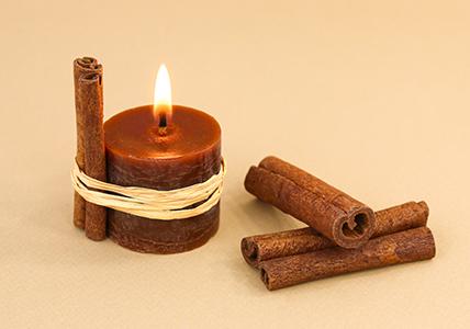 Recette Recette DIY Bougie parfumée « Bâton de cannelle »