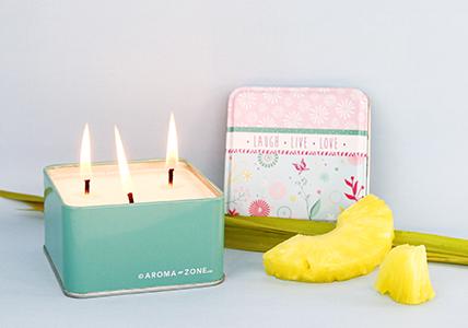 Recette Recette Bougie parfumée « Lemongrass & Ananas »