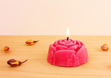 Recette Recette Bougie parfumée « Rose flower »