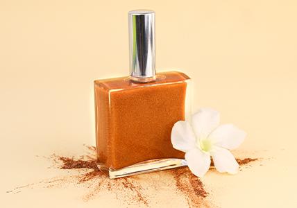 Recette Huile sèche pailletée Ambre & Or