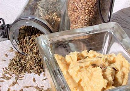 Recette Purée de pois chiches (Houmous) à l'huile essentielle de Cumin