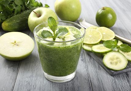 Recette Jus vert Détox au thé Matcha