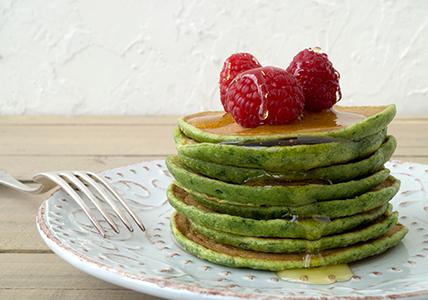 Recette Pancakes au thé Matcha 