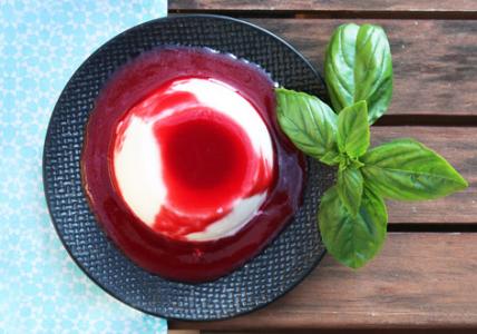 Recette Panna cotta Cassis & Basilic
