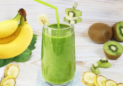 Recette Smoothie Banane-kiwi-Coriandre