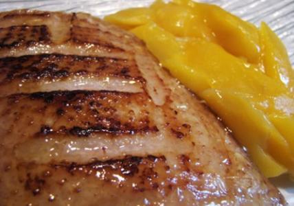 Recette Magret de Canard au miel et compotée de mangues au Petitgrain