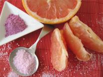Sels colorés pour le bain : Pamplemousse