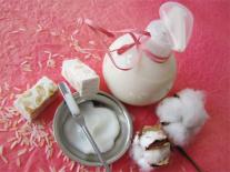 Crème laiteuse pour le corps au Riz adoucissant