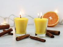 Recette Bougie de Noël maison Cannelle Orange 