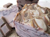 Pain de Savon marbré au Chocolat