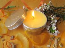 Bougie de massage à offrir Fleur d'Oranger