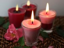 Bougies bouquet de Roses