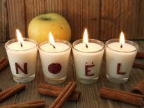 Bougies de n.o.ë.l. senteur 