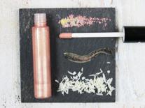 Gloss nude pailleté