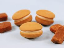 Macarons Caramel exquis pour le bain